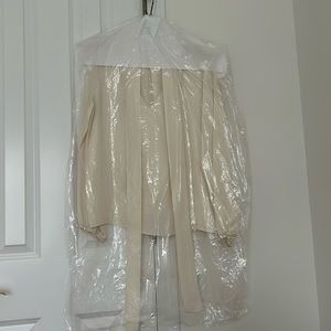 Theory Silk Tie-Neck Blouse - Size S